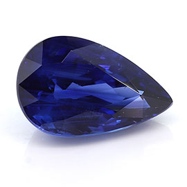 1.86 ct Royal Blue Pear Shape Natural Blue Sapphire