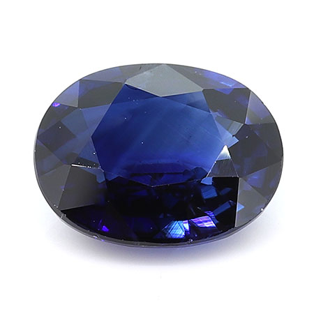 1.30 ct Oval Blue Sapphire : Rich Darkish Blue