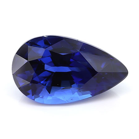 1.72 ct Royal Blue Pear Shape Natural Blue Sapphire