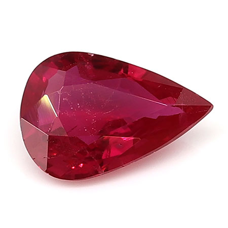 0.37 ct Pigeon Blood Red Pear Shape Natural Ruby