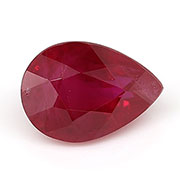 0.54 ct Pigeon Blood Red Pear Shape Ruby