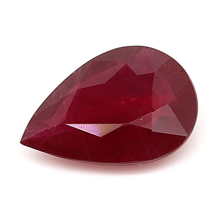 0.36 ct Pear Shape Ruby : Pigeon Blood Red