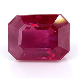 1.05 ct Emerald Cut Ruby : Red