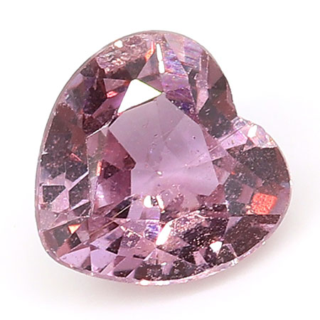 0.59 ct Heart Shape Pink Sapphire : Fine Pink