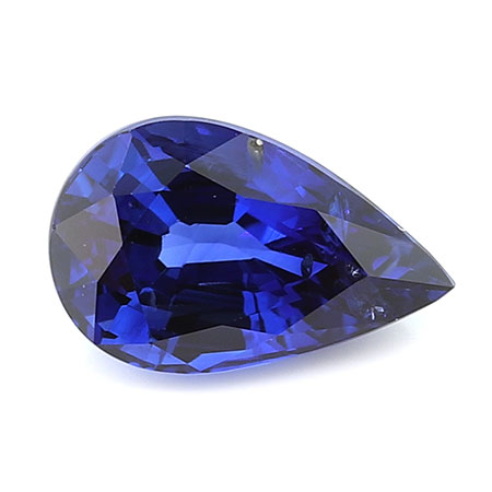 1.10 ct Pear Shape Blue Sapphire : Royal Blue