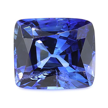 1.36 ct Cushion Cut Blue Sapphire : Royal Blue