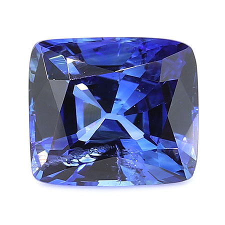 1.36 ct Royal Blue Cushion Cut Natural Blue Sapphire
