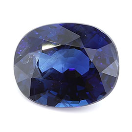 1.36 ct Oval Blue Sapphire : Rich Royal Blue