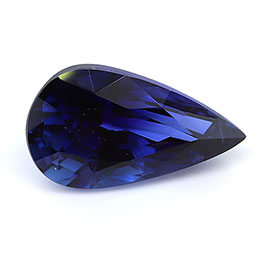 1.58 ct Rich Royal Blue Pear Shape Natural Blue Sapphire