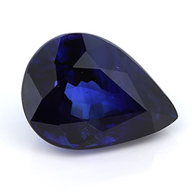1.92 ct Pear Shape Blue Sapphire : Rich Royal Blue