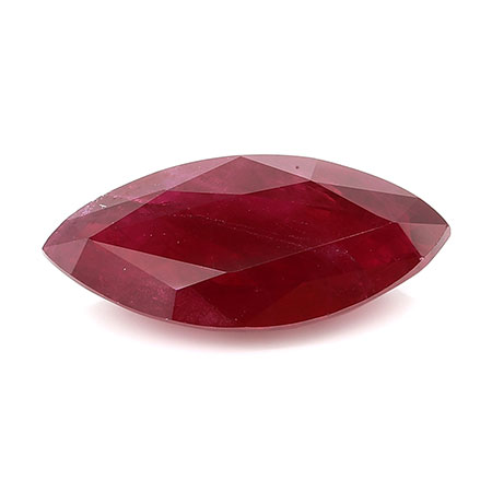 3.01 ct Marquise Ruby : Rich Darkish Red