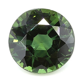 1.26 ct Round Green Sapphire : Fine Green