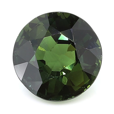 1.17 ct Round Green Sapphire : Fine Green