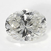 0.60 ct I / SI2 Oval Natural Diamond