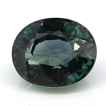 1.03 ct Oval Green Sapphire : Bluish Green