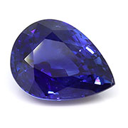 2.65 ct Rich Darkish Blue Pear Shape Natural Blue Sapphire