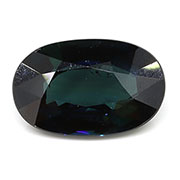 2.08 ct Bluish Green-Teal Oval Natural Green Sapphire