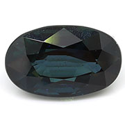 1.55 ct Greenish Blue Oval Natural Blue Sapphire