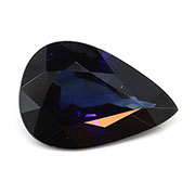 1.45 ct Darkish Blue Pear Shape Natural Blue Sapphire