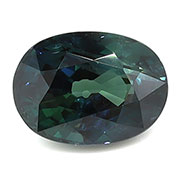 1.08 ct Greenish Blue-Teal Oval Natural Blue Sapphire