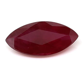 0.59 ct Marquise Natural Ruby : Rich Red