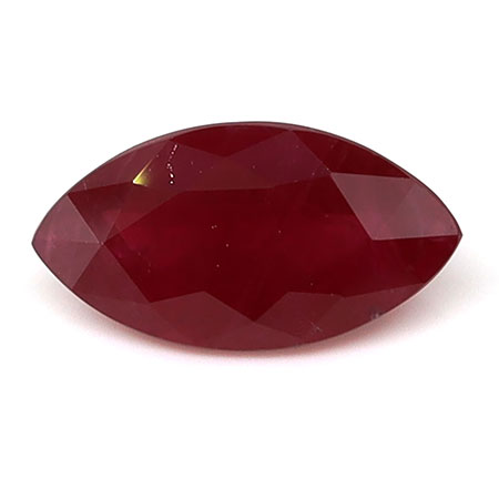 0.77 ct Marquise Natural Ruby : Rich Pigeon Blood Red