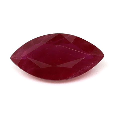 0.55 ct Marquise Natural Ruby : Rich Red