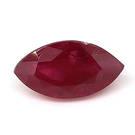 0.68 ct Marquise Natural Ruby : Rich Red