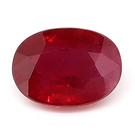 1.19 ct Oval Natural Ruby : Rich Pigeon Blood Red