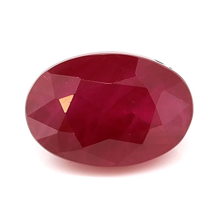 0.79 ct Oval Natural Ruby : Rich Pigeon Blood Red