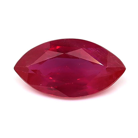 0.67 ct Marquise Natural Ruby : Pinkish Red