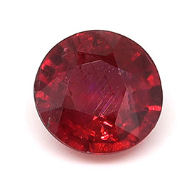 0.42 ct Round Natural Ruby : Red