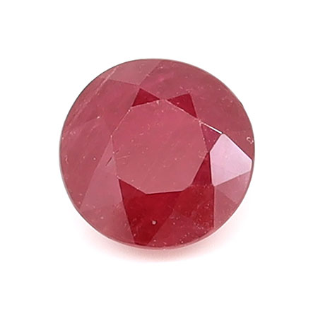 1.01 ct Round Natural Ruby : Rich Red