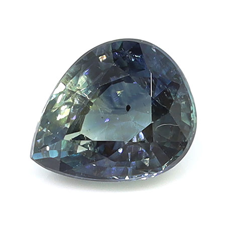 1.02 ct Pear Shape Natural Green Sapphire : Greenish Blue