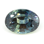 1.41 ct Greenish Blue - Teal Oval Natural Blue Sapphire