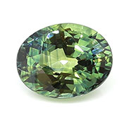 1.21 ct Bluish Green - Teal Oval Natural Green Sapphire