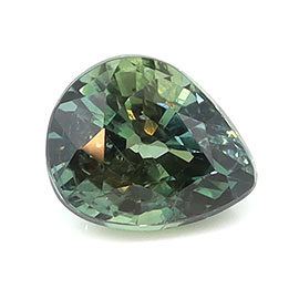 1.12 ct Pear Shape Natural Green Sapphire : Bluish Green - Teal