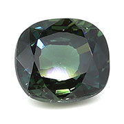 1.18 ct Bluish Green - Teal Cushion Cut Natural Green Sapphire