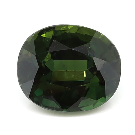 2.19 ct Oval Natural Green Sapphire : Bluish Green