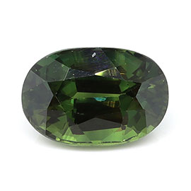 2.18 ct Oval Natural Green Sapphire : Bluish Green