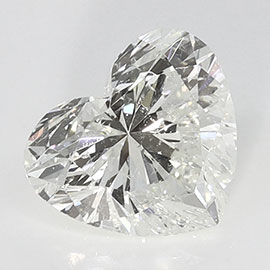 1.01 ct Heart Shape Natural Diamond : J / SI2