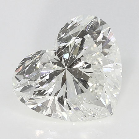 1.01 ct Heart Shape Natural Diamond : J / SI2