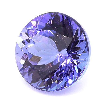 1.62 ct Round Natural Tanzanite : Violet Blue