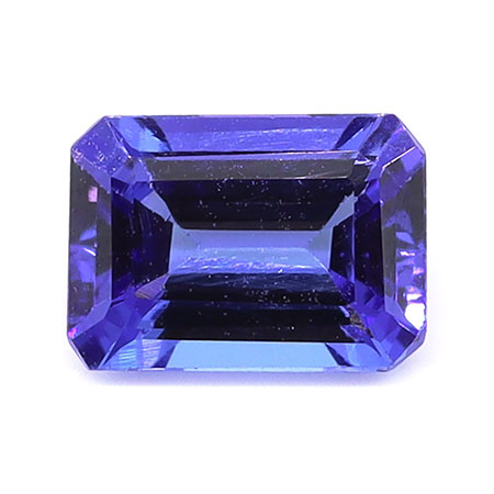 1.07 ct Emerald Cut Natural Tanzanite : Violet Blue