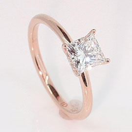 14K Rose Gold Multi Stone Ring : 1.06 cttw Diamonds