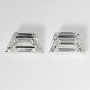0.63 cttw H / VS2 Pair of Trapezoid Natural Diamonds