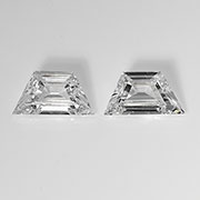 0.53 cttw E / VS2 Pair of Trapezoid Natural Diamonds