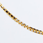 14K Two Tone 18'' Box Chain