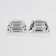 1.23 cttw E / VS2 Pair of Trapezoid Natural Diamonds