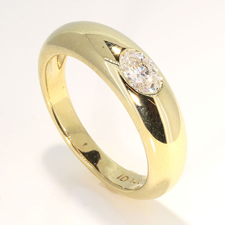14K Yellow Gold Band : 0.35 ct Diamond